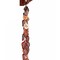 Pure Copper Leaf Rain Chain 8.5 Ft Gutter Downspout Nature-Inspired Cascading Water Decor